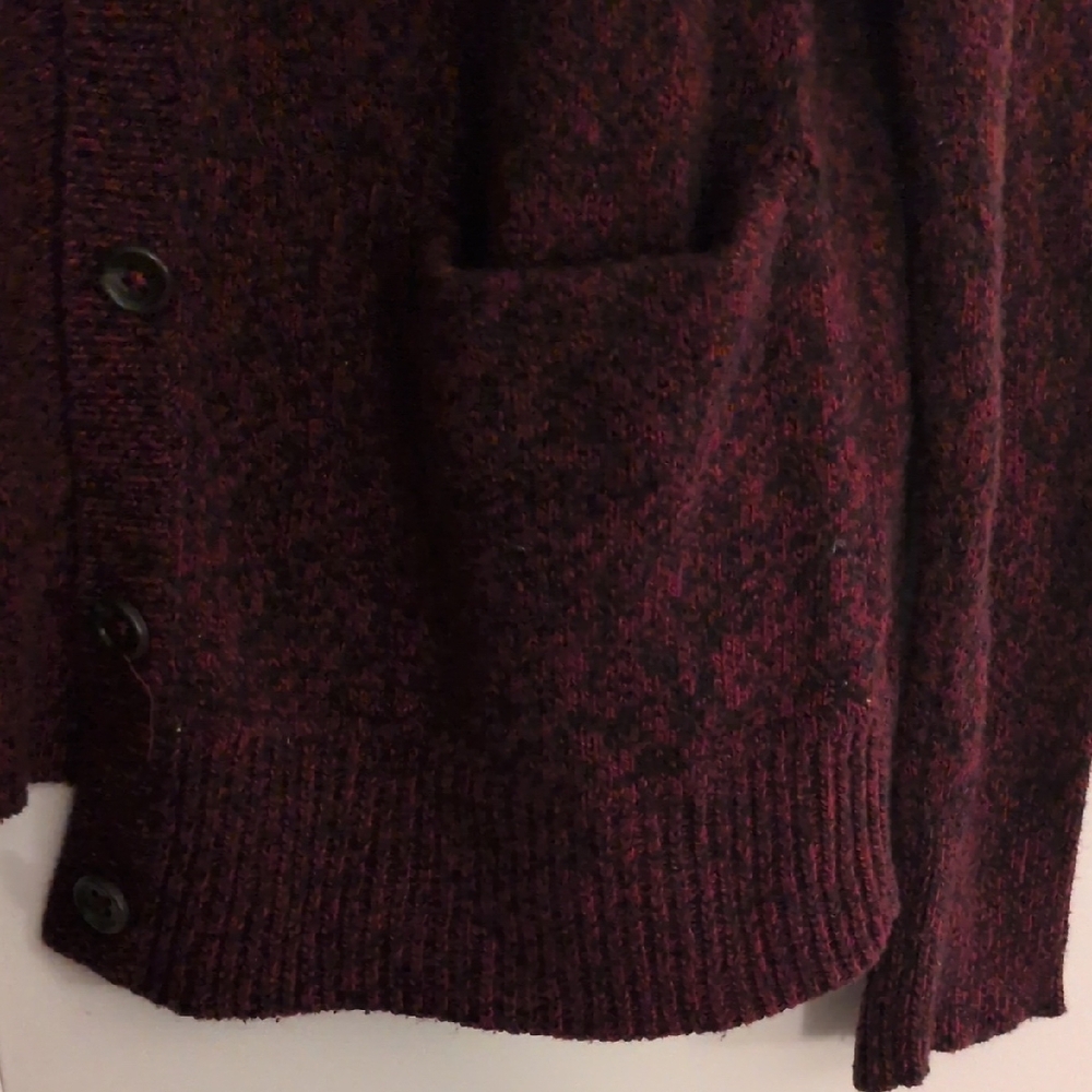 Madewell Deep Burgundy Cardigan Sweater - Picture 4 of 6